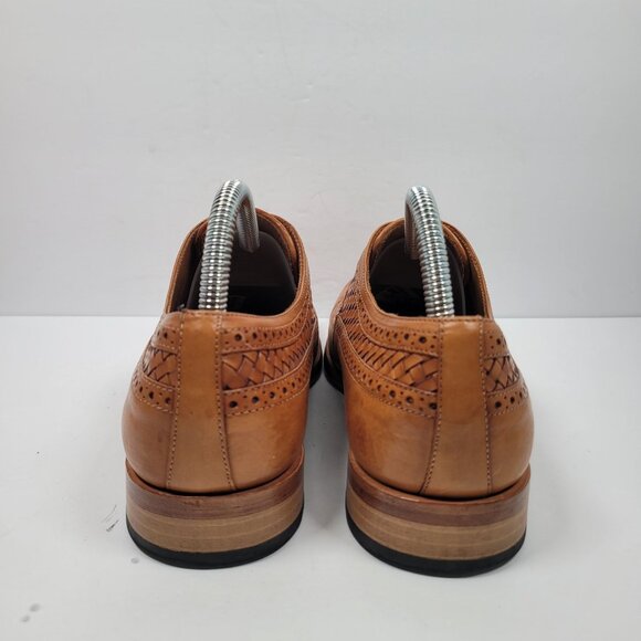 Taft Men\'s Brown Leather Wingtip Dress Shoes US Size 8 EU 41